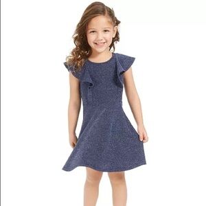 Epic Threads Girls Metallic Flutter Dress, Size 2T